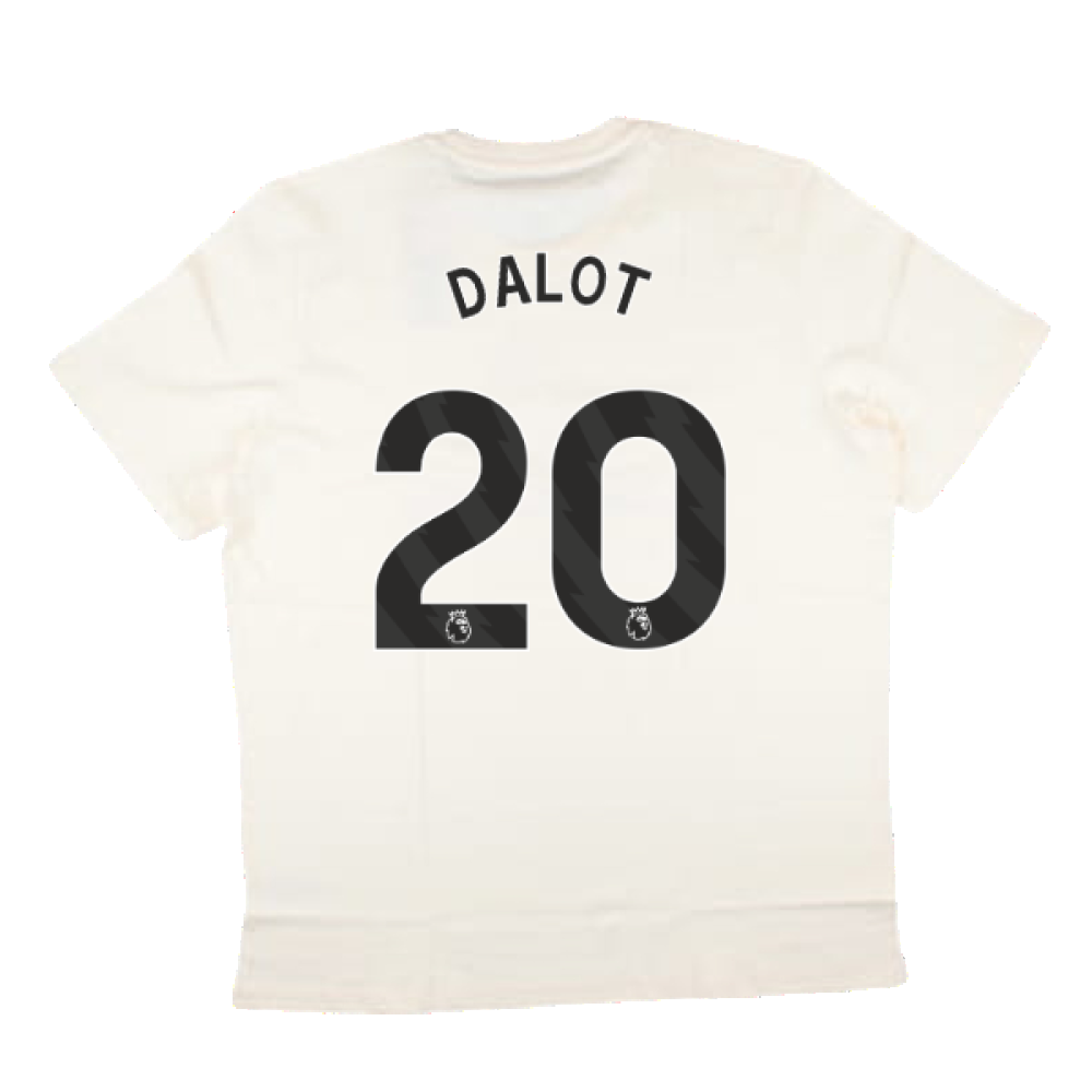 2024-2025 Man Utd SZN Graphic Tee (Cream White) (Dalot 20)