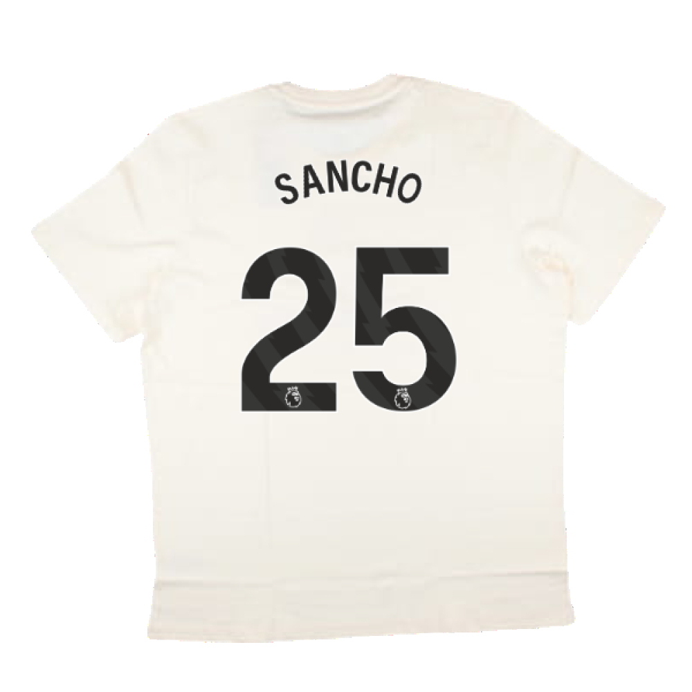 2024-2025 Man Utd SZN Graphic Tee (Cream White) (Sancho 25)