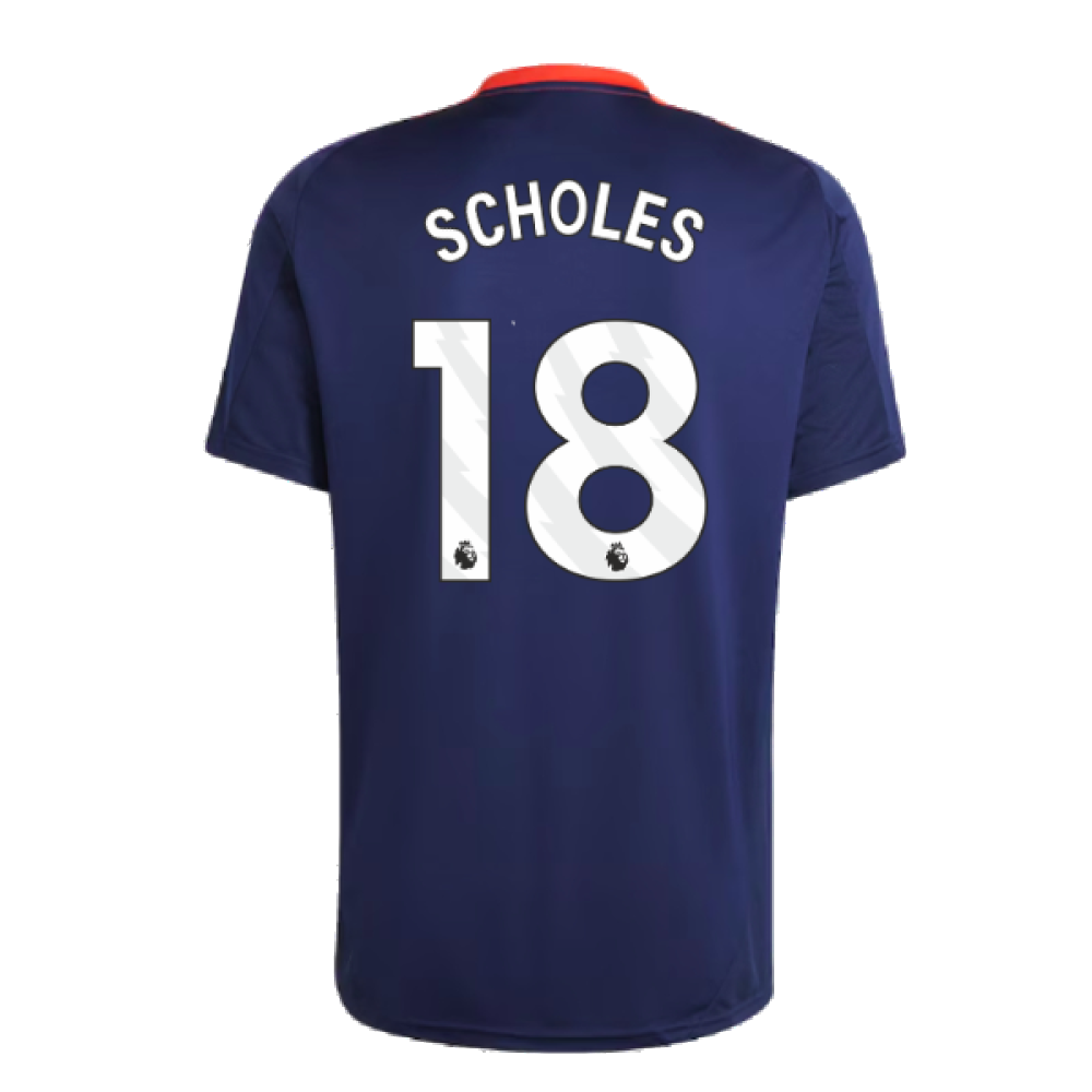 2024-2025 Man Utd Training Jersey (Night Indigo) (Scholes 18)