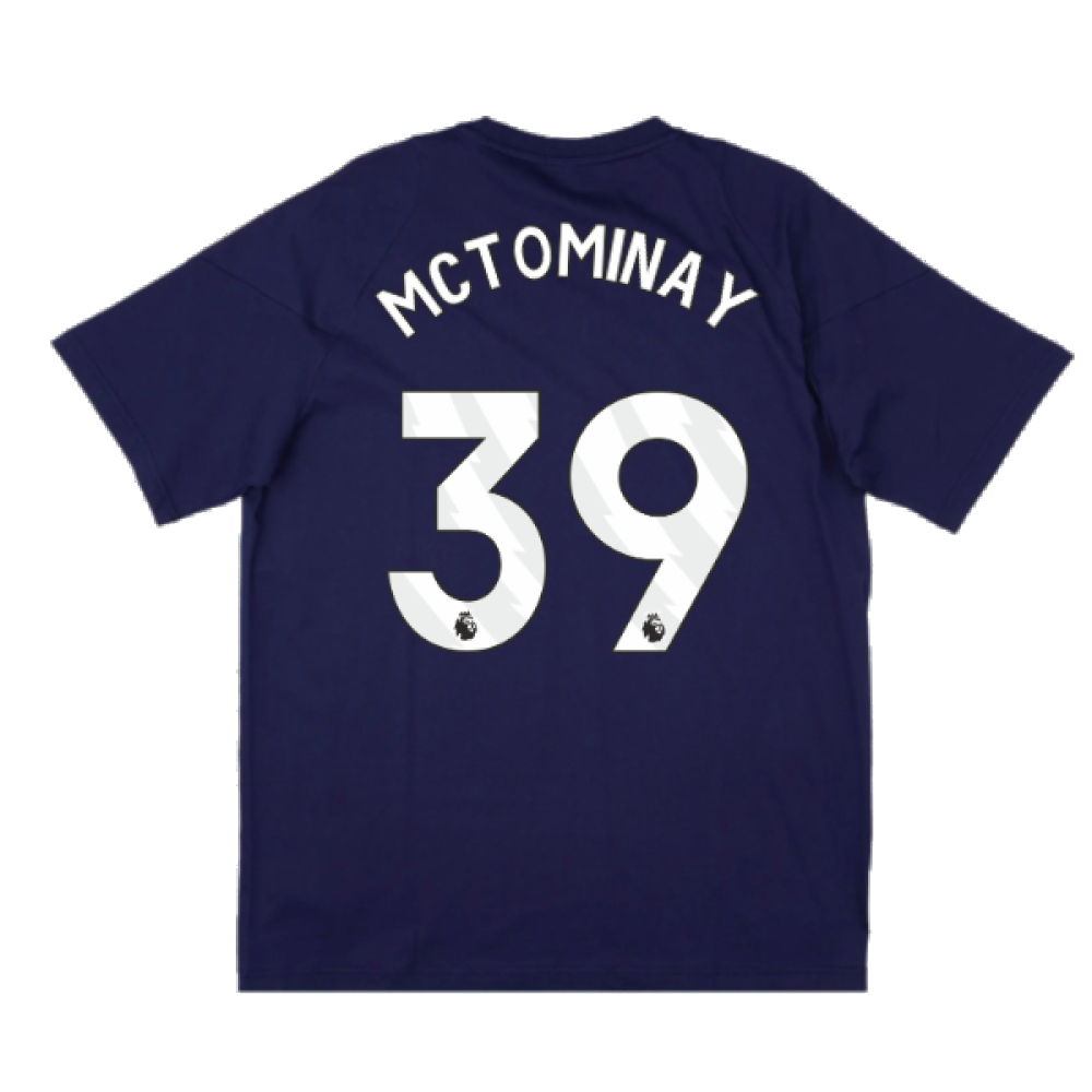 2024-2025 Man Utd Training Tee (Night Indigo) - Kids (McTominay 39)