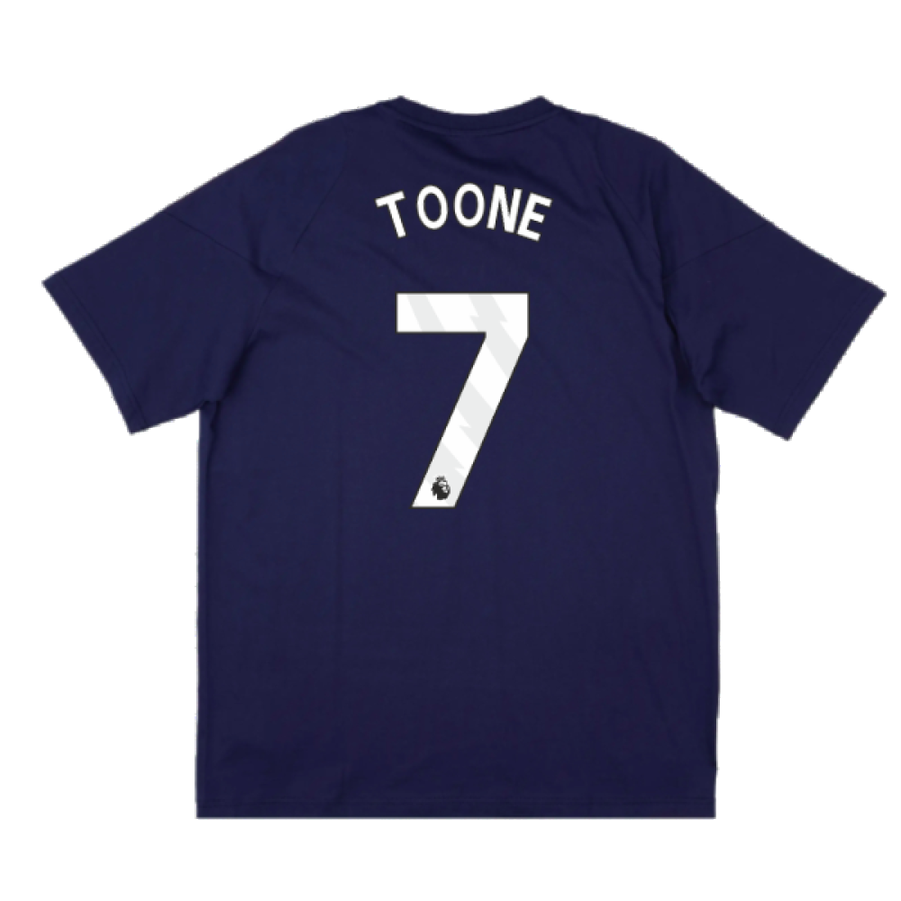 2024-2025 Man Utd Training Tee (Night Indigo) (Toone 7)