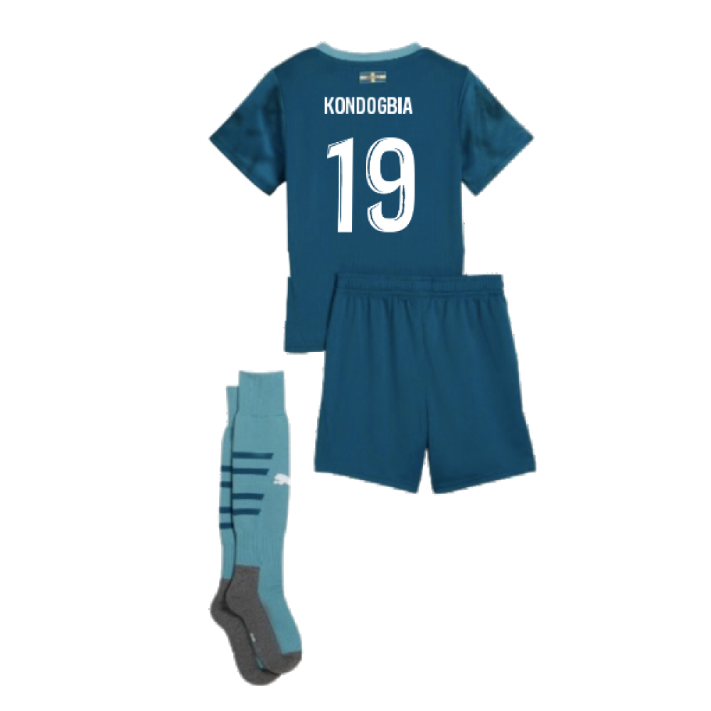 2024-2025 Marseille Away Mini Kit (Kondogbia 19)