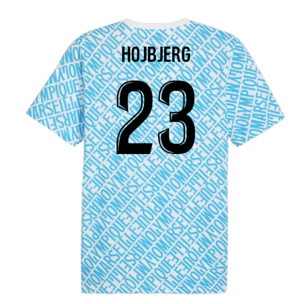 2024-2025 Marseille ftblCulture Tee AOP (Blue) (Hojbjerg 23)