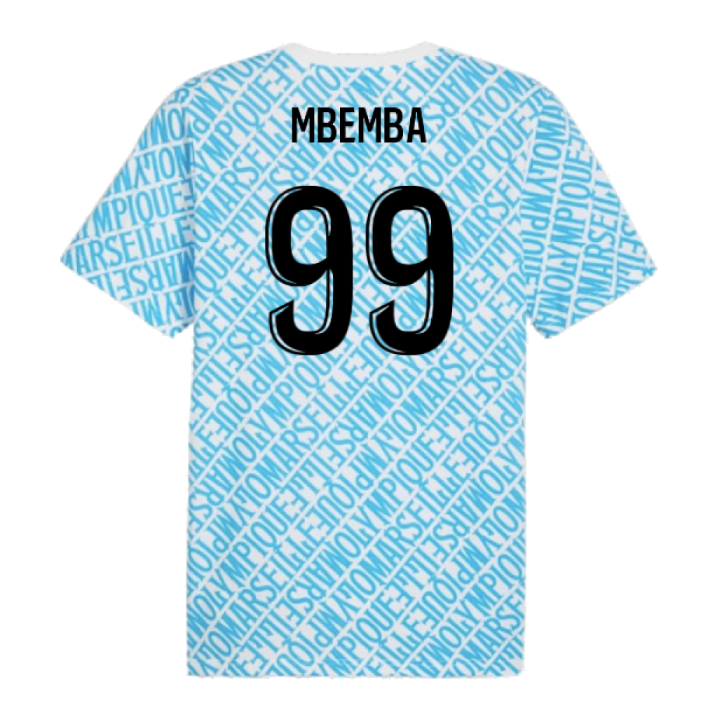 2024-2025 Marseille ftblCulture Tee AOP (Blue) (Mbemba 99)