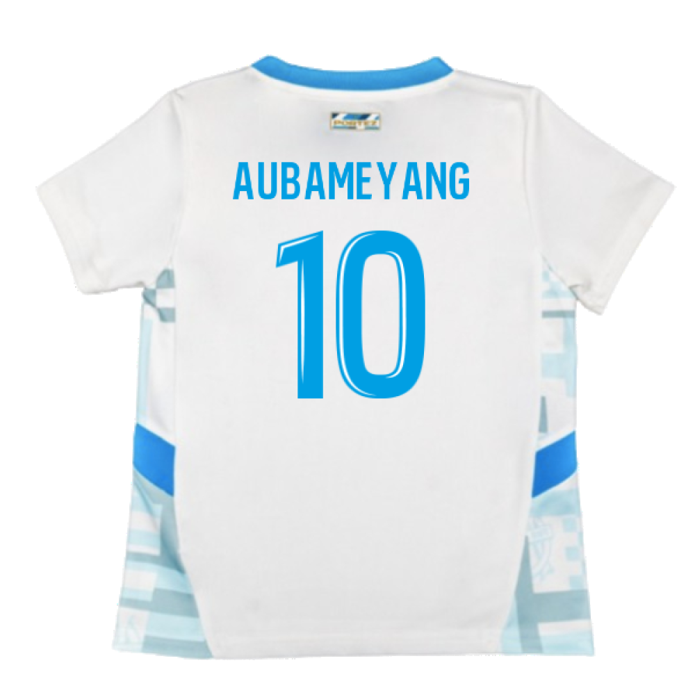 2024-2025 Marseille Home Mini Kit (Aubameyang 10)