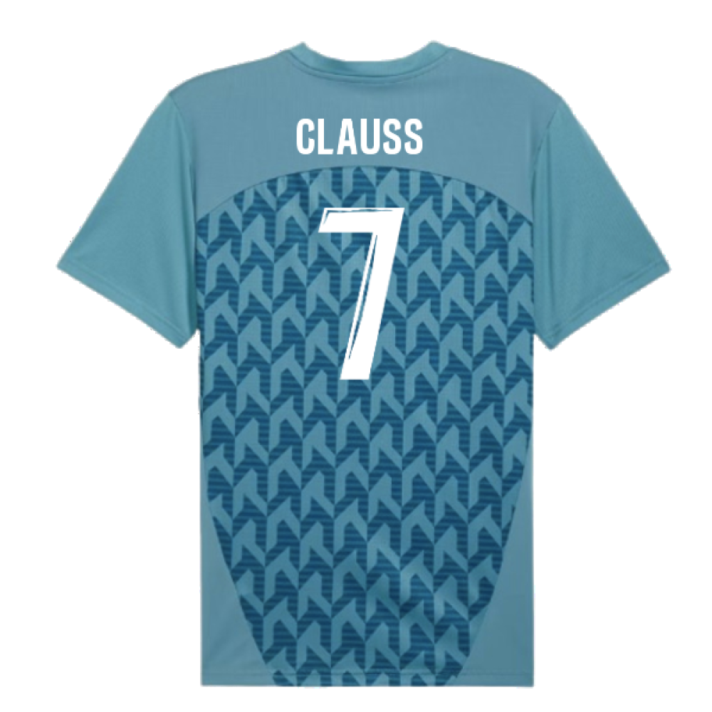 2024-2025 Marseille Pre-Match Shirt (Bold Blue) (Clauss 7)