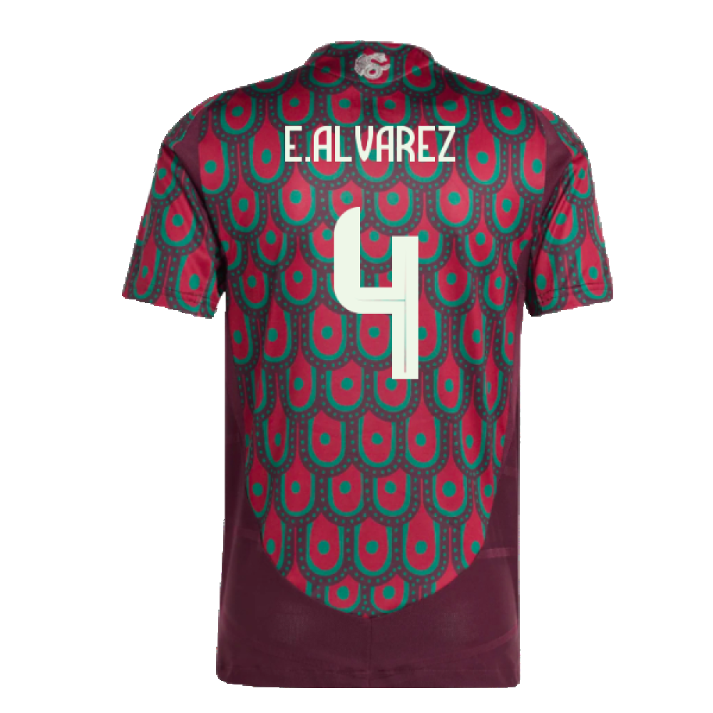 2024-2025 Mexico Authentic Home Shirt (E.ALVAREZ 4)