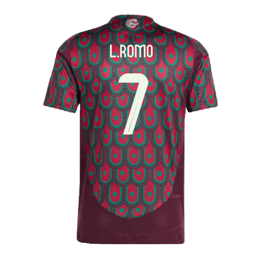 2024-2025 Mexico Authentic Home Shirt (L.ROMO 7)