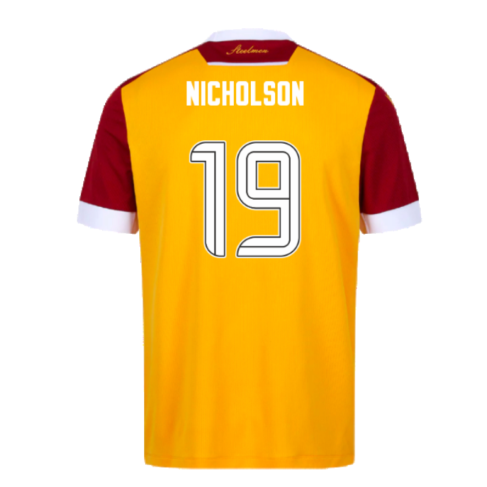 2024-2025 Motherwell Home Shirt (Nicholson 19)