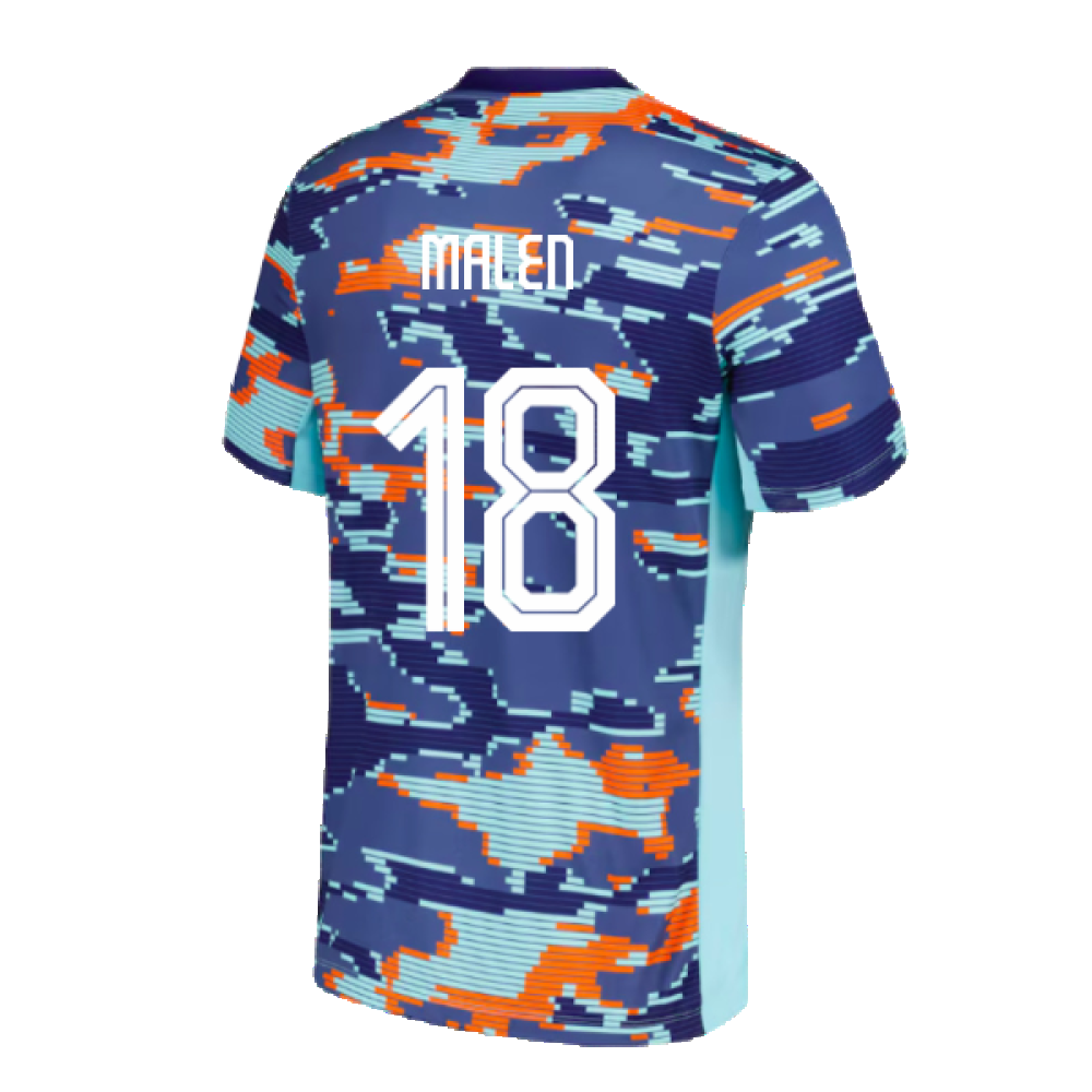 2024-2025 Netherlands Academy Pro Pre-Match Shirt (Blue) (Malen 18)