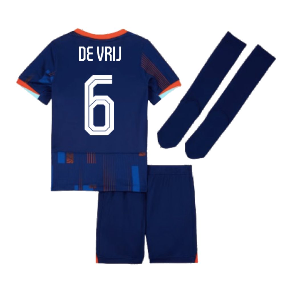 2024-2025 Netherlands Away Mini Kit (De Vrij 6)