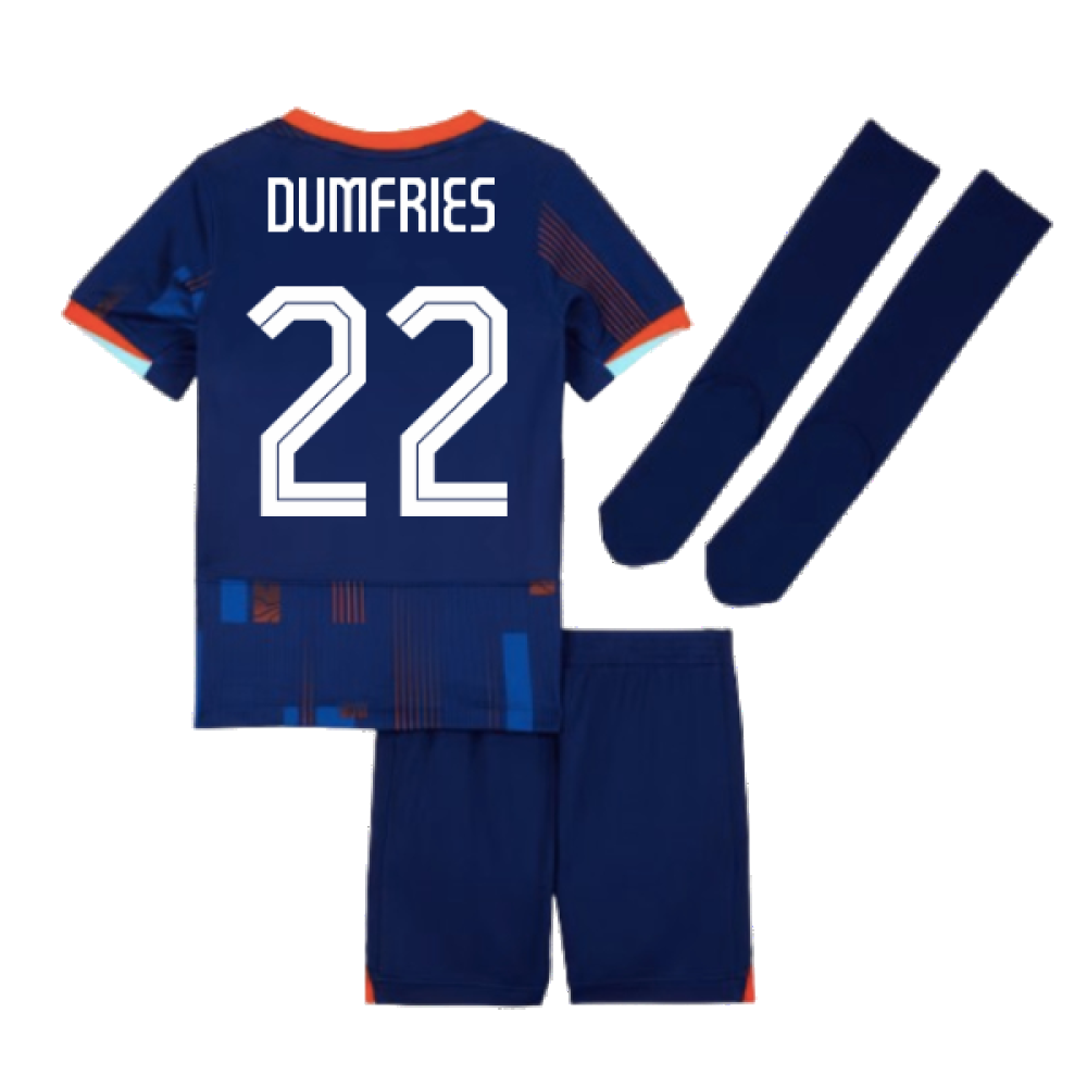 2024-2025 Netherlands Away Mini Kit (Dumfries 22)