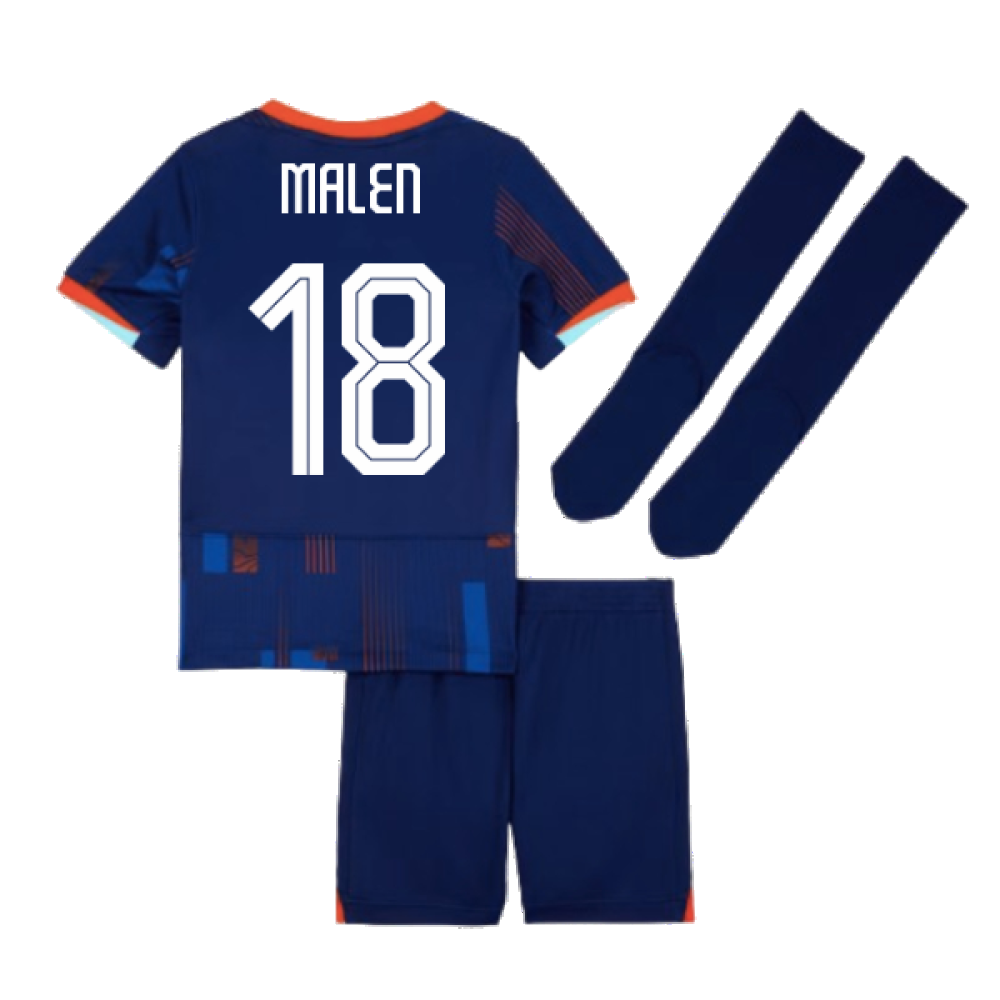 2024-2025 Netherlands Away Mini Kit (Malen 18)