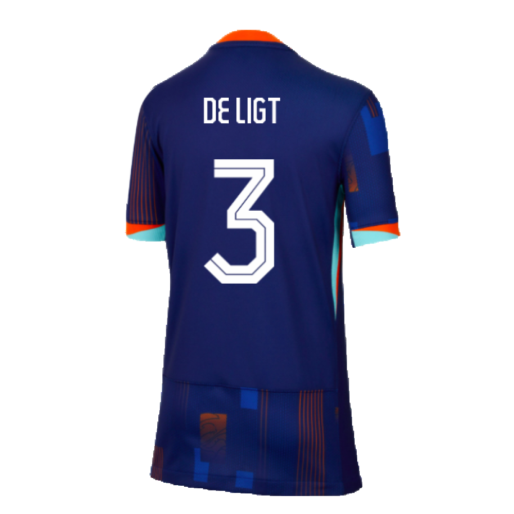 2024-2025 Netherlands Away Shirt (Kids) (De Ligt 3)