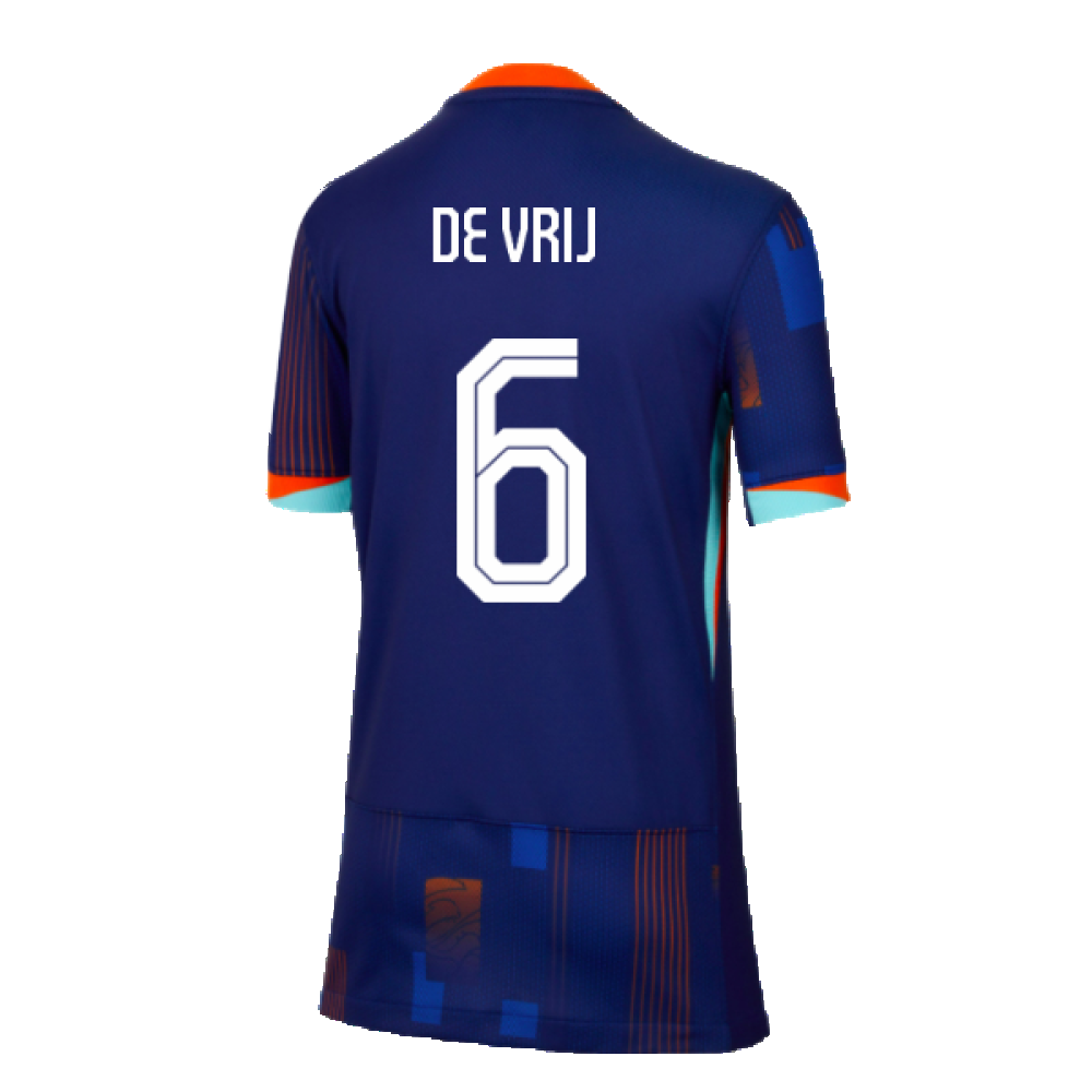 2024-2025 Netherlands Away Shirt (Kids) (De Vrij 6)