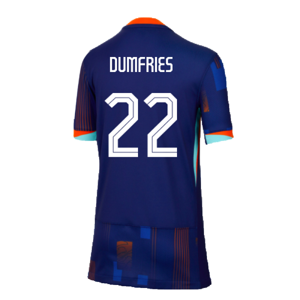 2024-2025 Netherlands Away Shirt (Kids) (Dumfries 22)