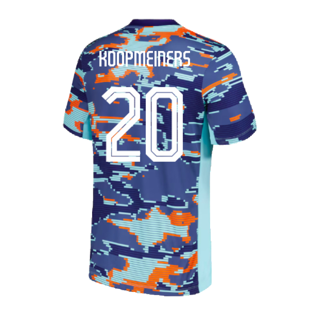 2024-2025 Netherlands Pre-Match Training Shirt (Blue) - Kids (Koopmeiners 20)