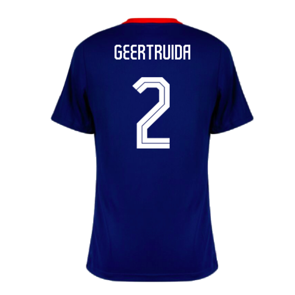 2024-2025 Netherlands Strike Dri-Fit Training Shirt (Royal) (Geertruida 2)