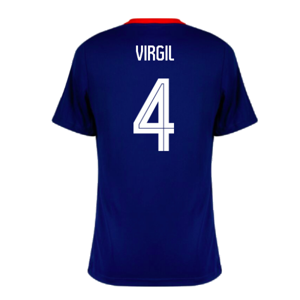 2024-2025 Netherlands Strike Dri-Fit Training Shirt (Royal) (Virgil 4)