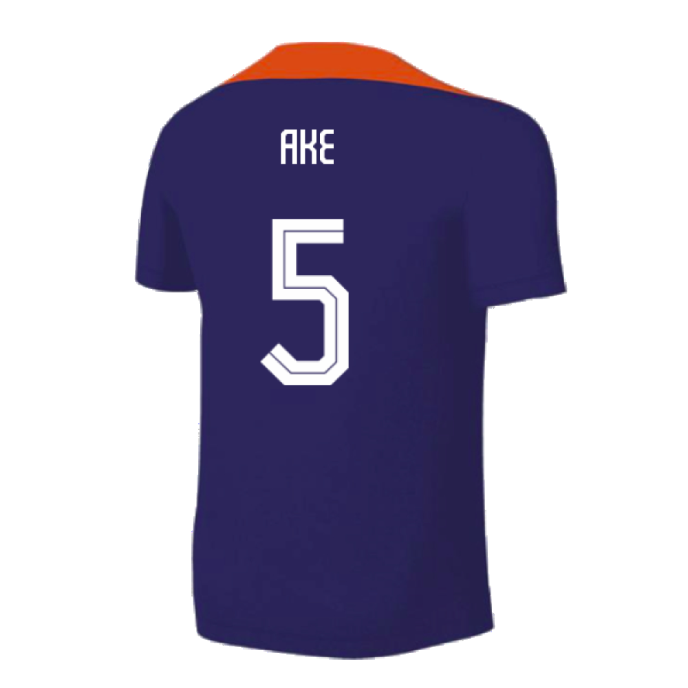 2024-2025 Netherlands Strike Training Shirt (Blue) - Kids (Ake 5)