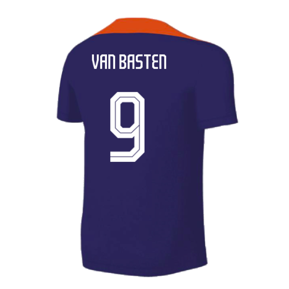 2024-2025 Netherlands Strike Training Shirt (Blue) - Kids (Van Basten 9)