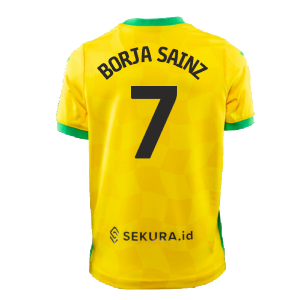 2024-2025 Norwich Home Shirt (Kids) (Borja Sainz 7)