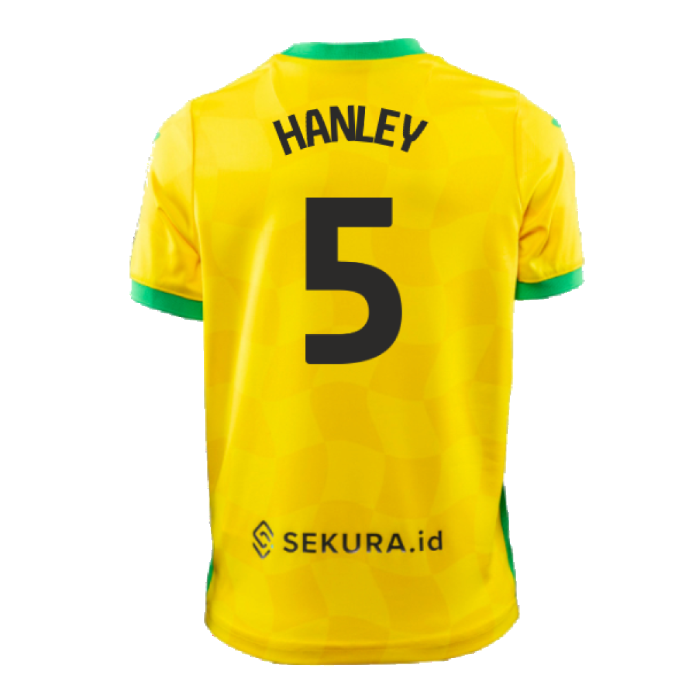 2024-2025 Norwich Home Shirt (Kids) (Hanley 5)