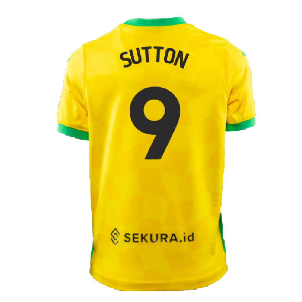 2024-2025 Norwich Home Shirt (Kids) (Sutton 9)