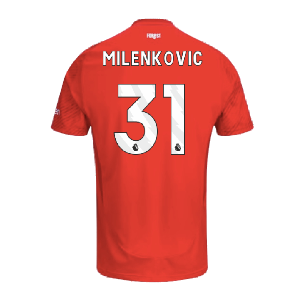 2024-2025 Nottingham Forest Home Shirt (Milenkovic 31)