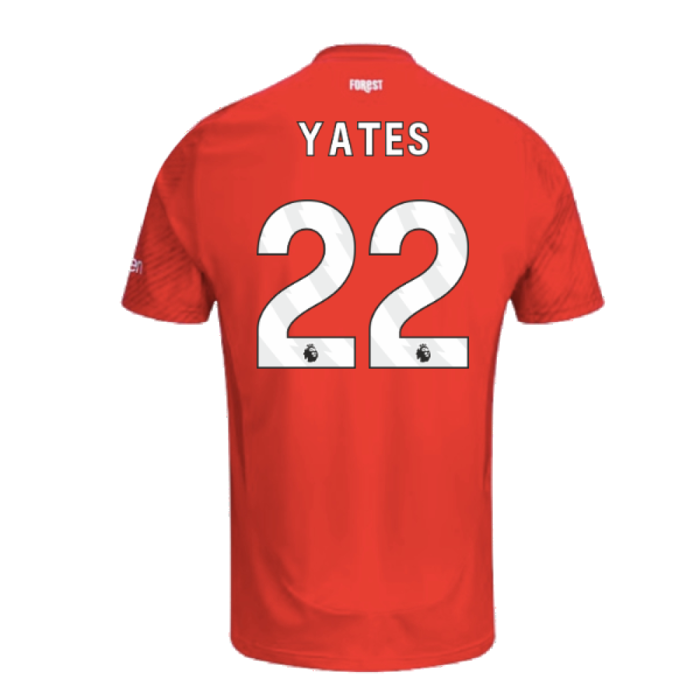 2024-2025 Nottingham Forest Home Shirt (Yates 22)
