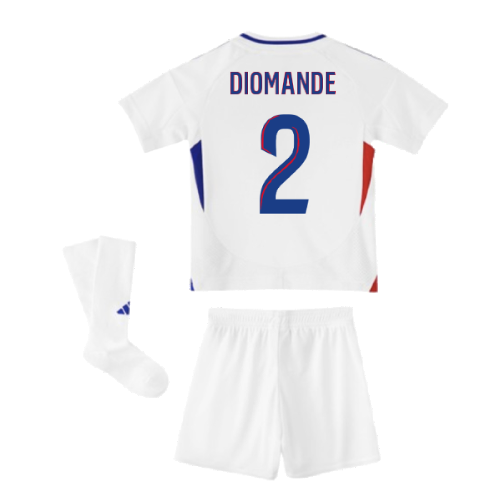 2024-2025 Olympique Lyon Home Mini Kit (Diomande 2)