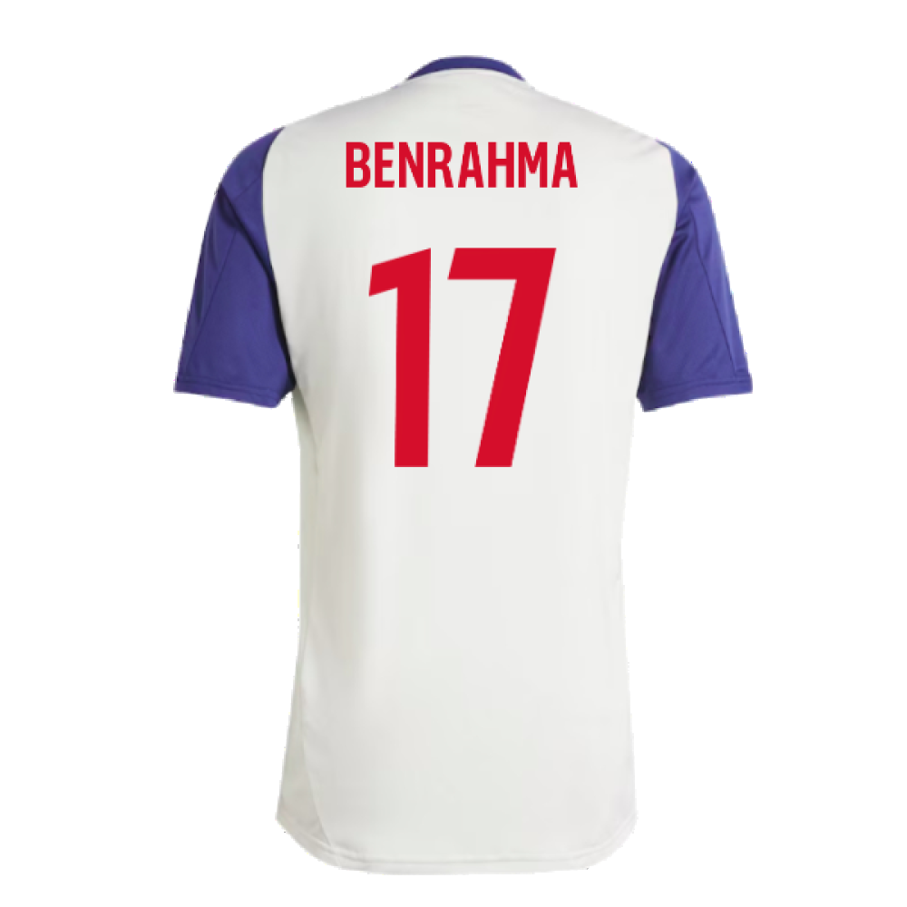 2024-2025 Olympique Lyon Training Jersey (White Tint) (Benrahma 17)