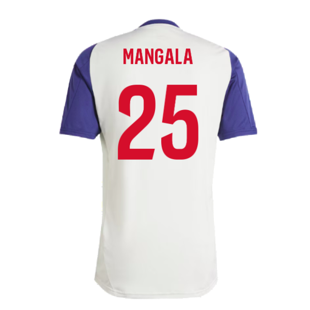 2024-2025 Olympique Lyon Training Jersey (White Tint) (Mangala 25)