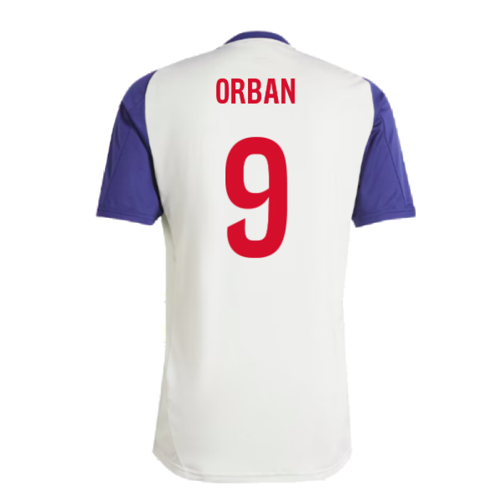 2024-2025 Olympique Lyon Training Jersey (White Tint) (Orban 9)