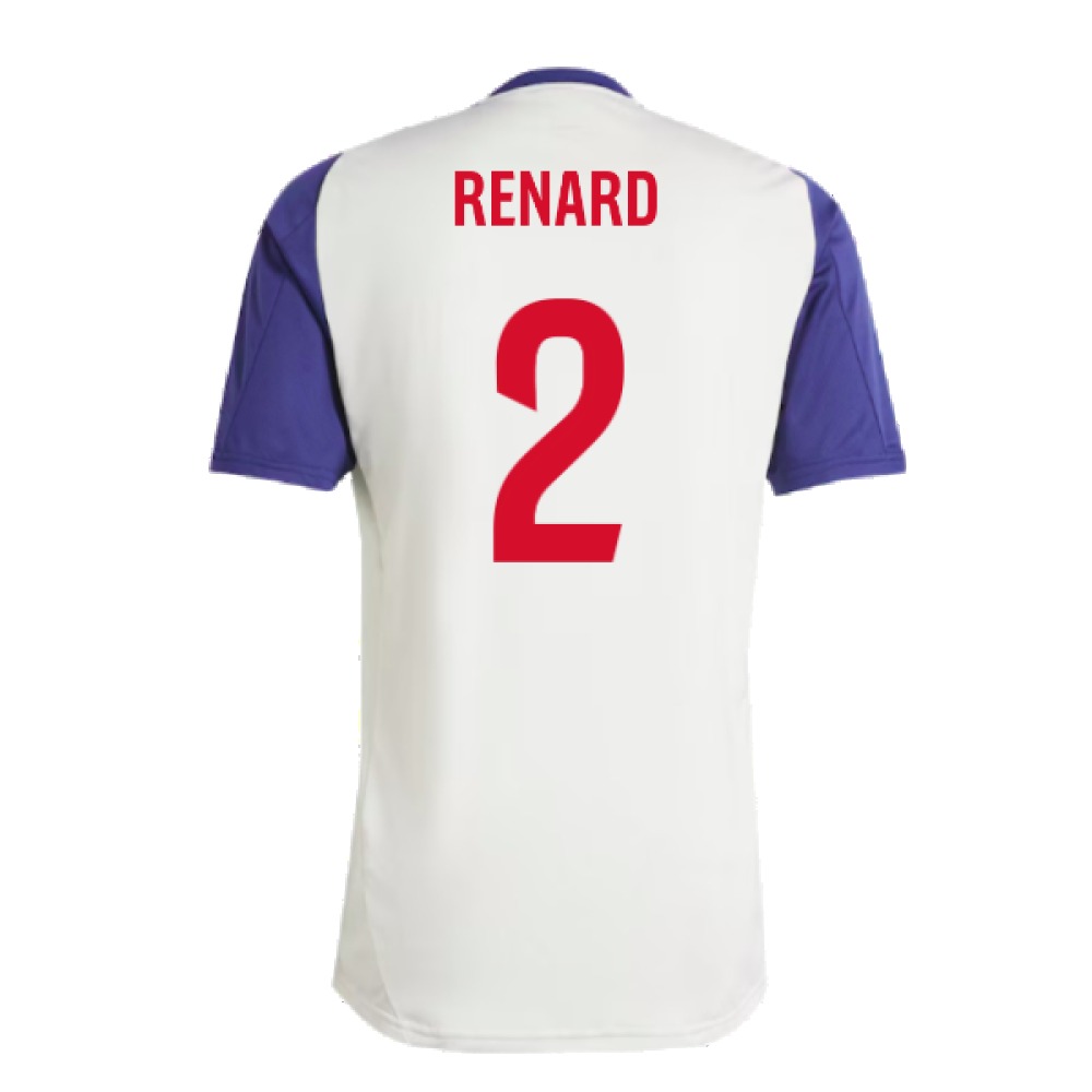 2024-2025 Olympique Lyon Training Jersey (White Tint) (Renard 2)