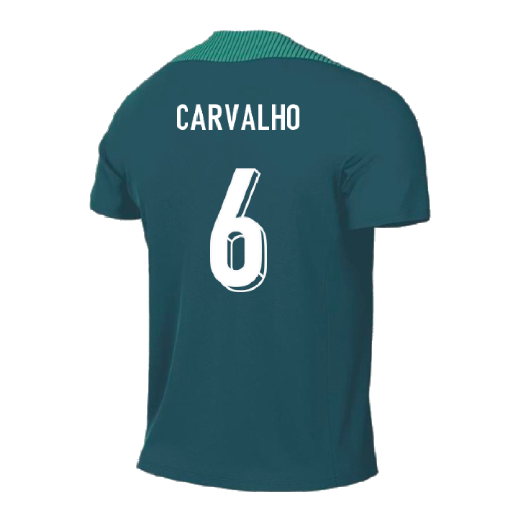 2024-2025 Portugal Dri-FIT Pre-Match Shirt (Green) (Carvalho 6)