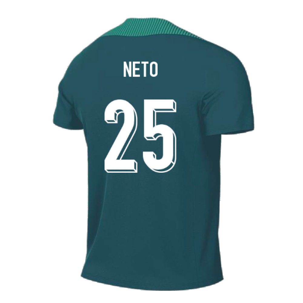 2024-2025 Portugal Dri-FIT Pre-Match Shirt (Green) (Neto 25)
