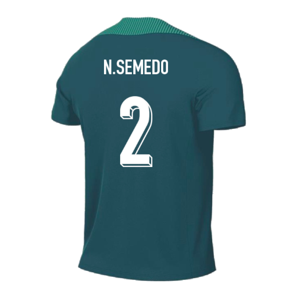 2024-2025 Portugal Dri-FIT Pre-Match Shirt (Green) (N.Semedo 2)