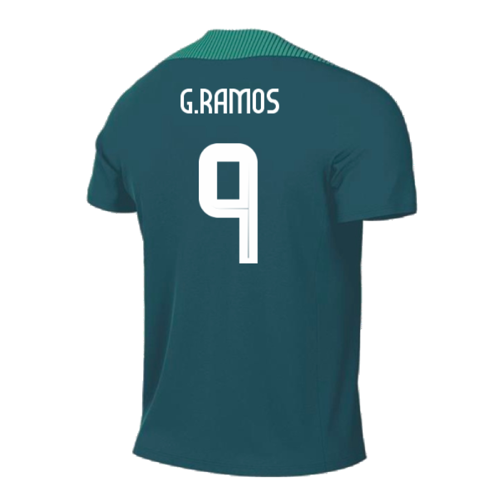 2024-2025 Portugal Dri-FIT Strike Training Shirt (Green) - Kids (G.Ramos 9)