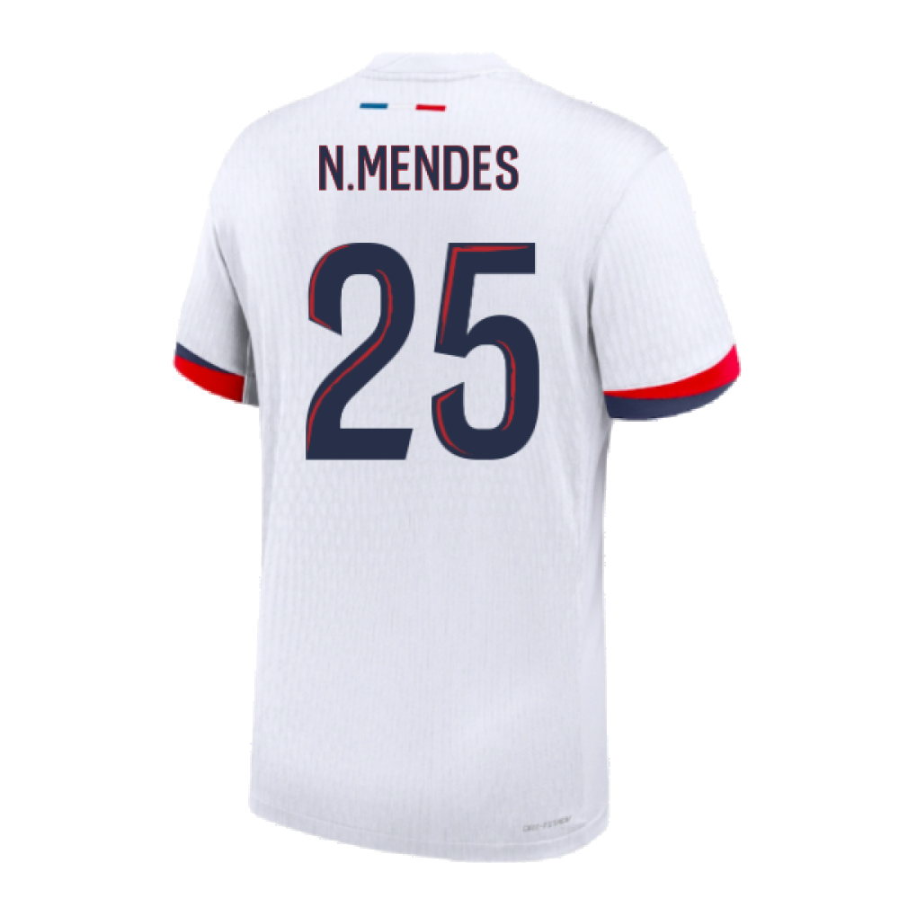 2024-2025 PSG Away Authentic Dri-ADV Shirt (N.Mendes 25)