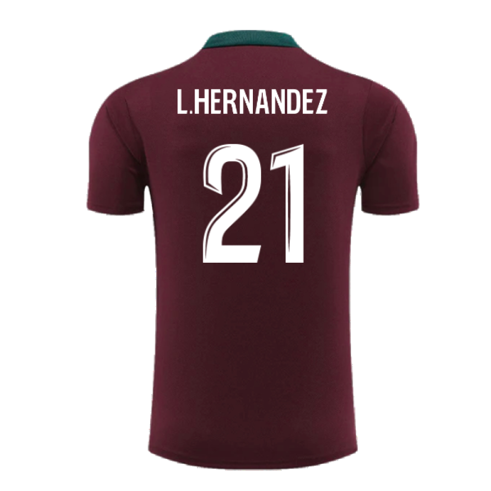 2024-2025 PSG Dri-FIT Strike Training Shirt (Bordeaux) (L.Hernandez 21)