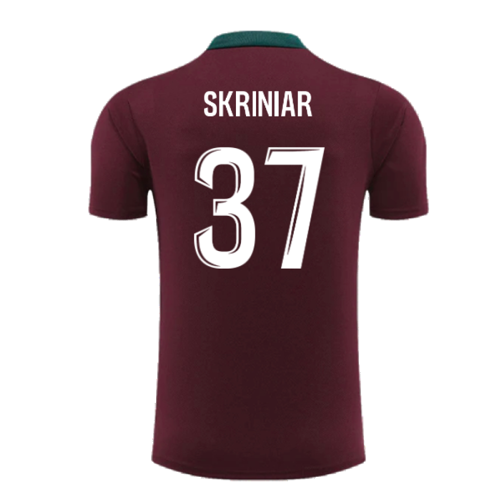 2024-2025 PSG Dri-FIT Strike Training Shirt (Bordeaux) (Skriniar 37)