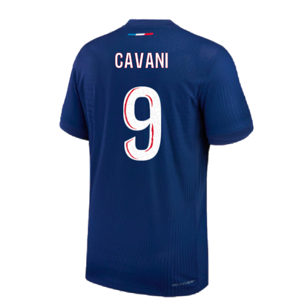 2024-2025 PSG Home Authentic Match Shirt (Cavani 9)