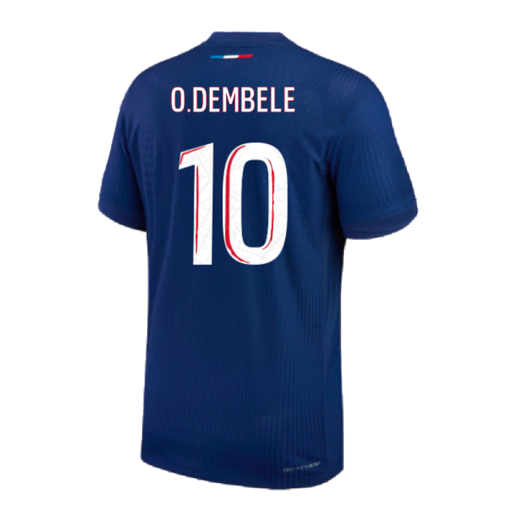 2024-2025 PSG Home Authentic Match Shirt (O.Dembele 10)