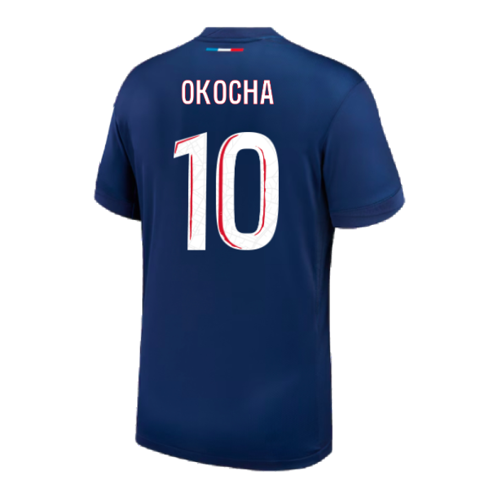 2024-2025 PSG Paris Saint Germain Home Shirt (Kids) (Okocha 10)