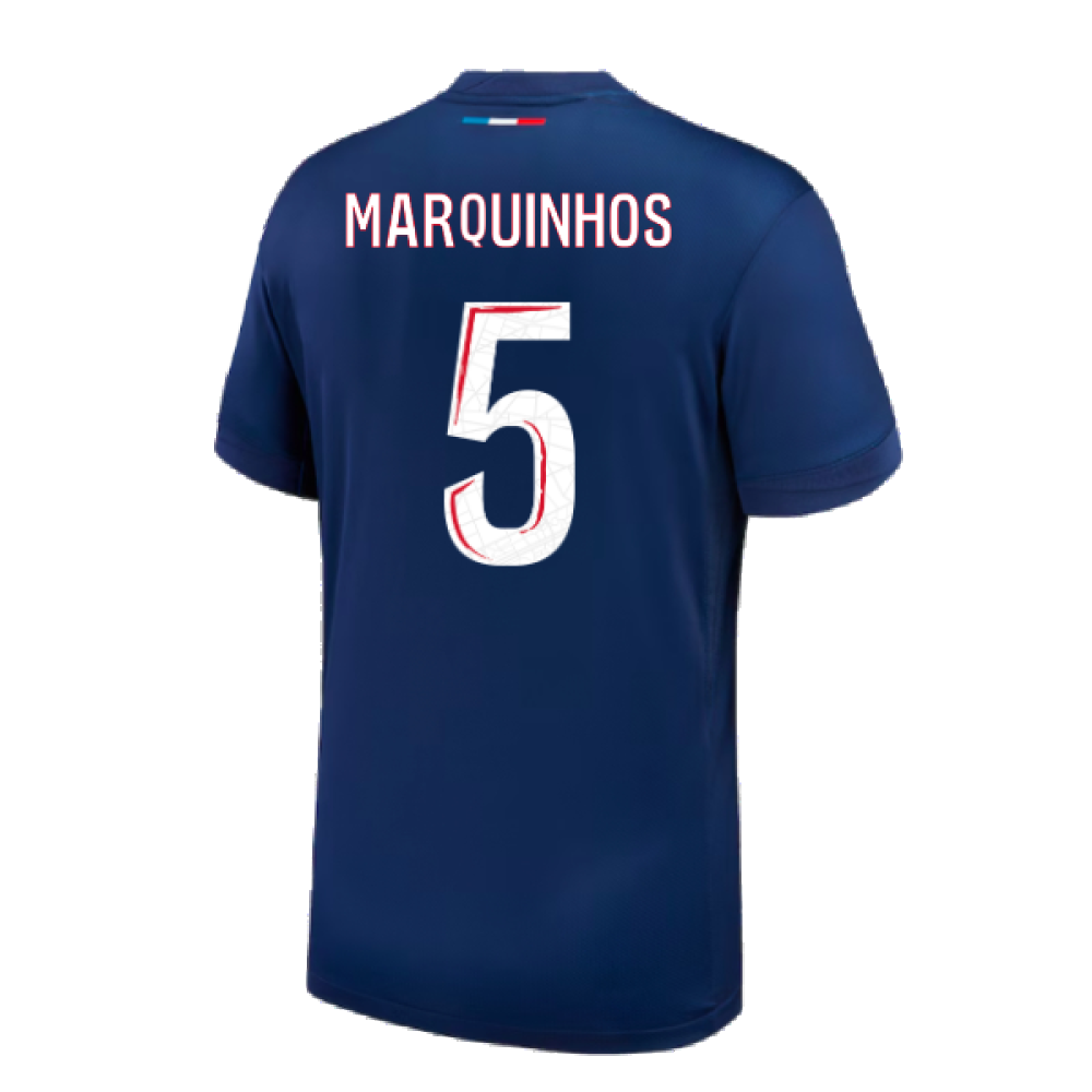 2024-2025 PSG Paris Saint Germain Home Shirt (Marquinhos 5)