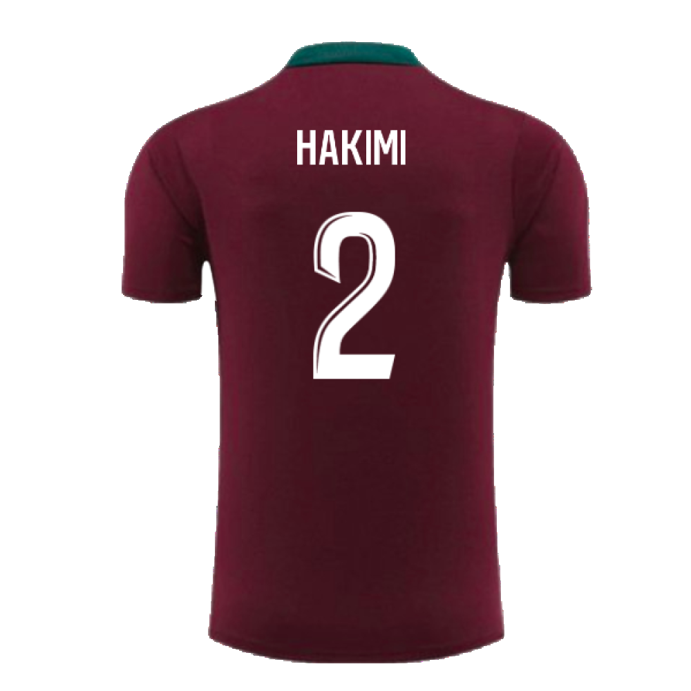 2024-2025 PSG Strike Dri-Fit Training Shirt (Bordeaux) - Kids (Hakimi 2)