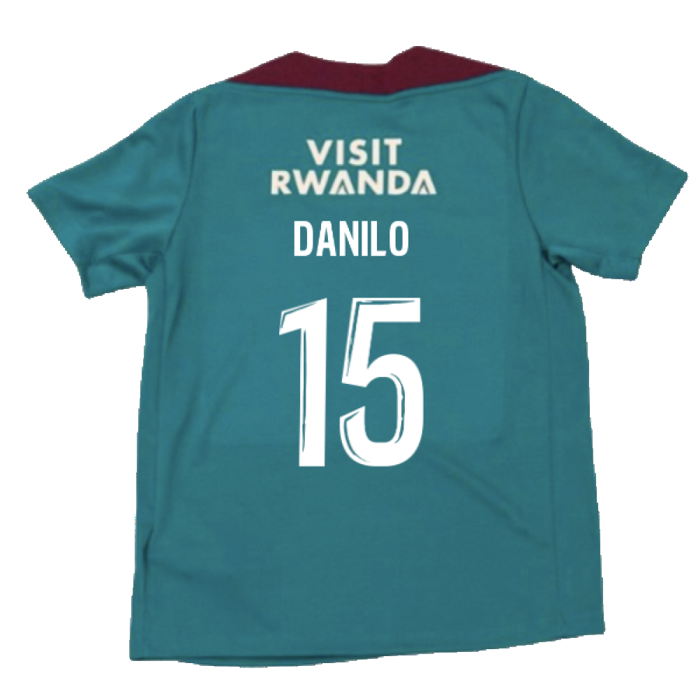 2024-2025 PSG Strike Dri-Fit Training Shirt (Teal) - Kids (Danilo 15)