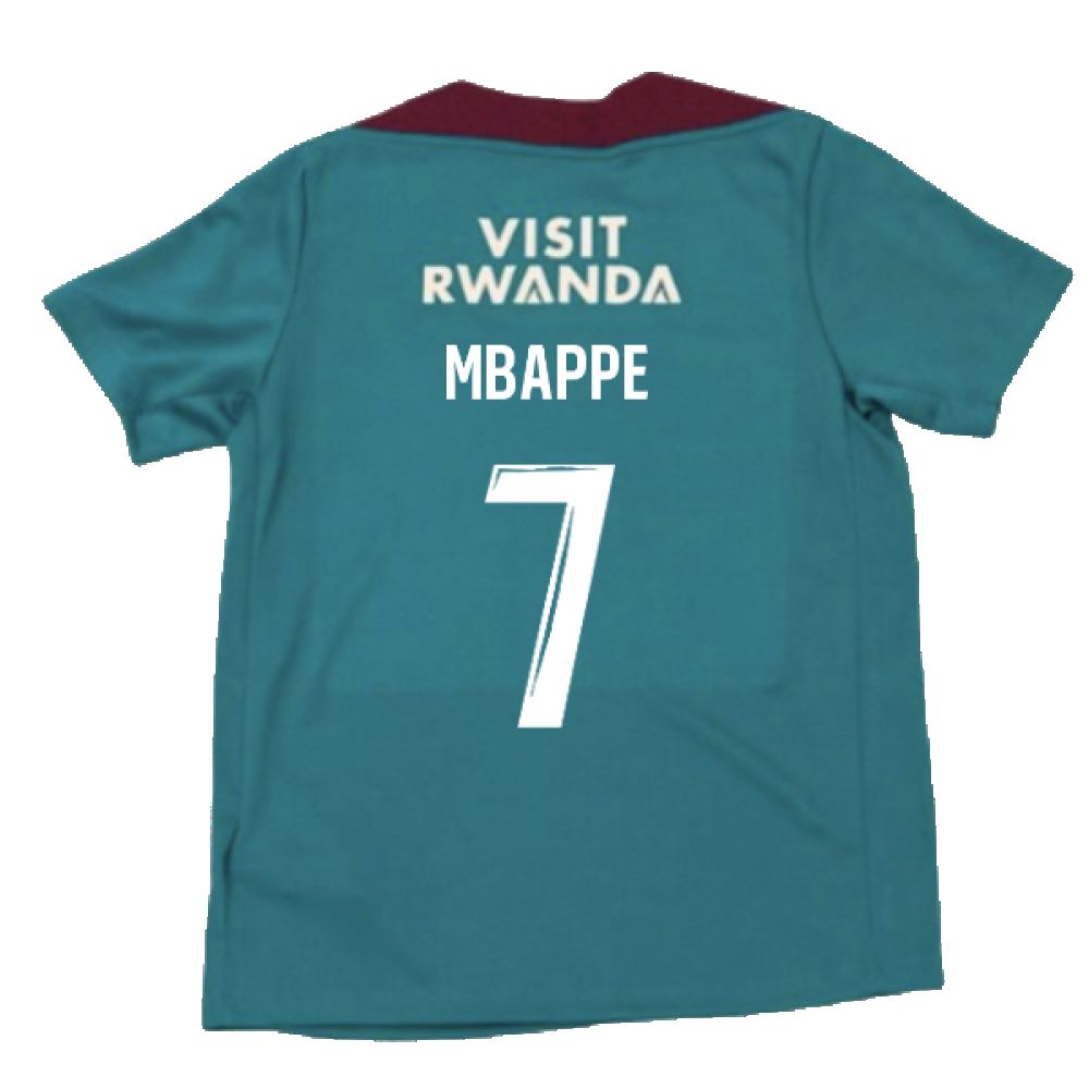 2024-2025 PSG Strike Dri-Fit Training Shirt (Teal) - Kids (Mbappe 7)