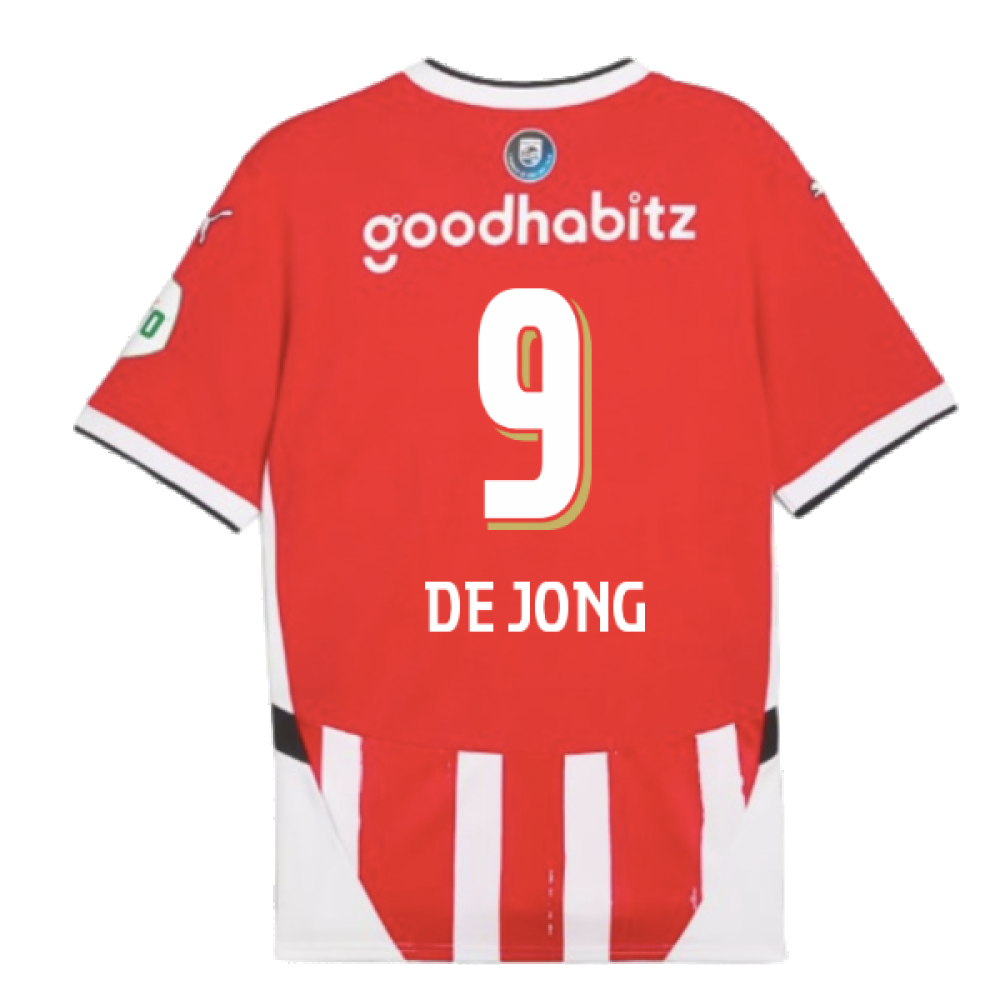 2024-2025 PSV Eindhoven Home Shirt (De Jong 9)